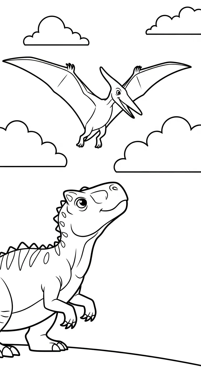 coloriage Carnotaurus et apprentissage