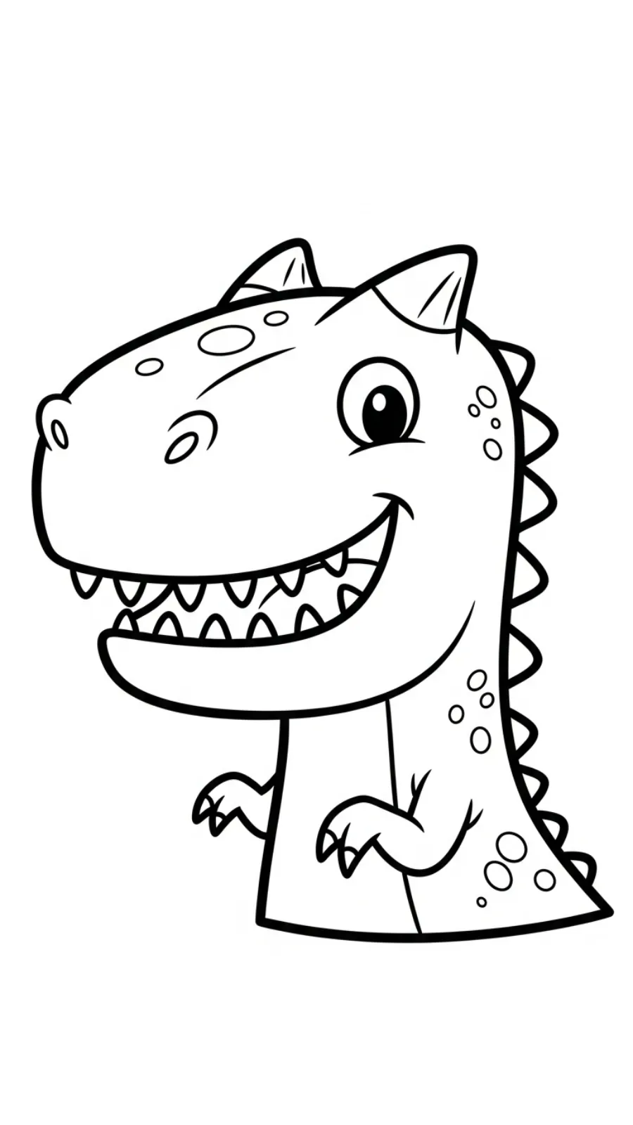 coloriage Carnotaurus pour enfant de 7 ans 1