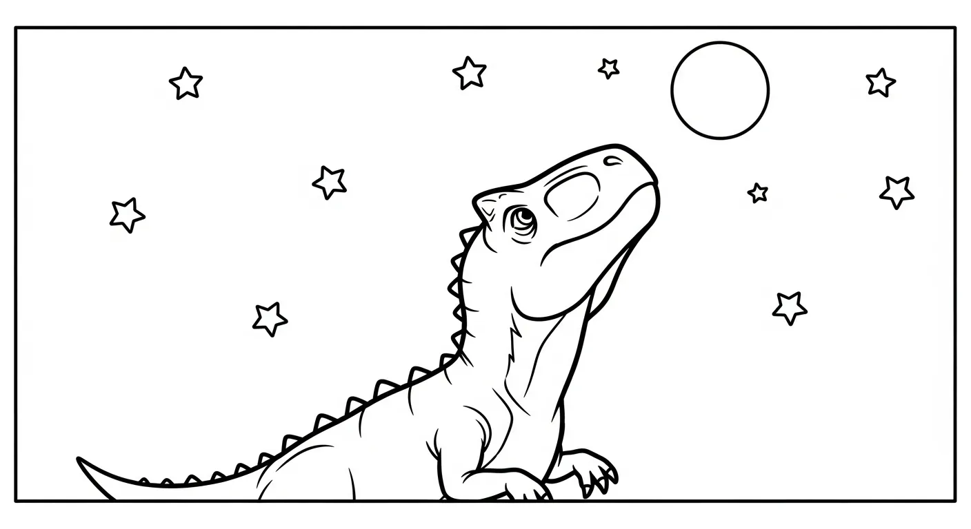 coloriage Carnotaurus de pour enfants 1