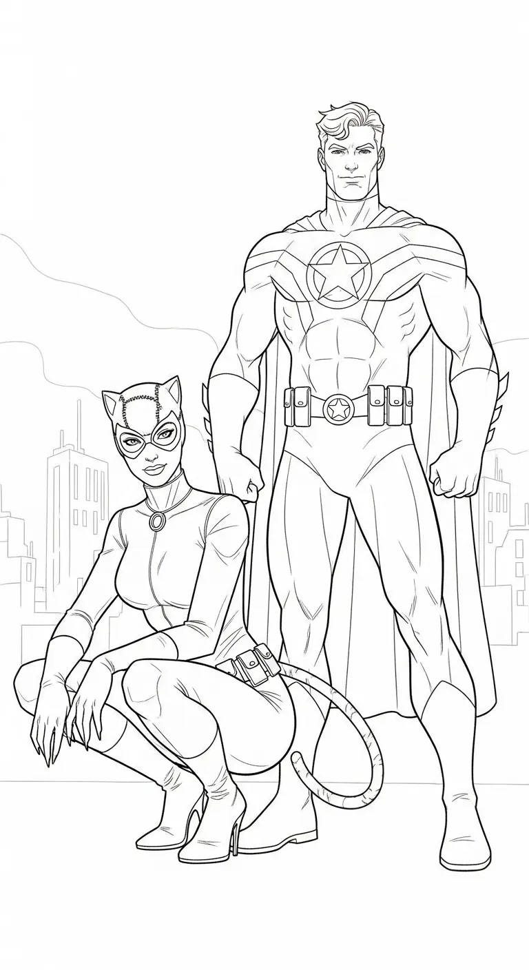 coloriage Catwoman en ligne