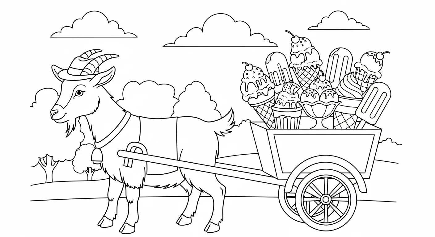 coloriage Chèvre gratuit