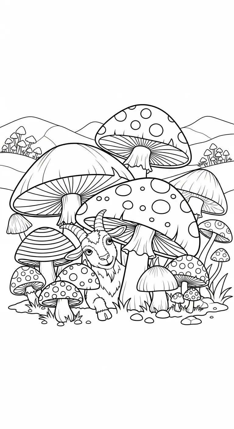 coloriage Chèvre a imprimer pour enfant de 4 ans