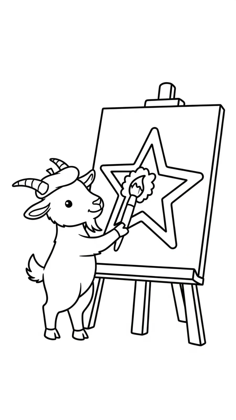 coloriage Chèvre pour enfant de 7 ans