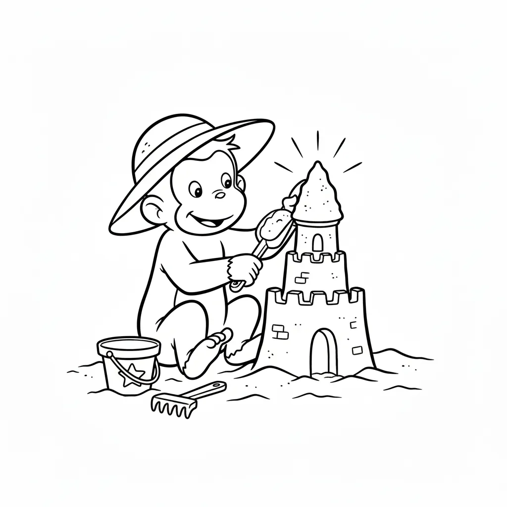 coloriage Curious George gratuit a imprimer 1