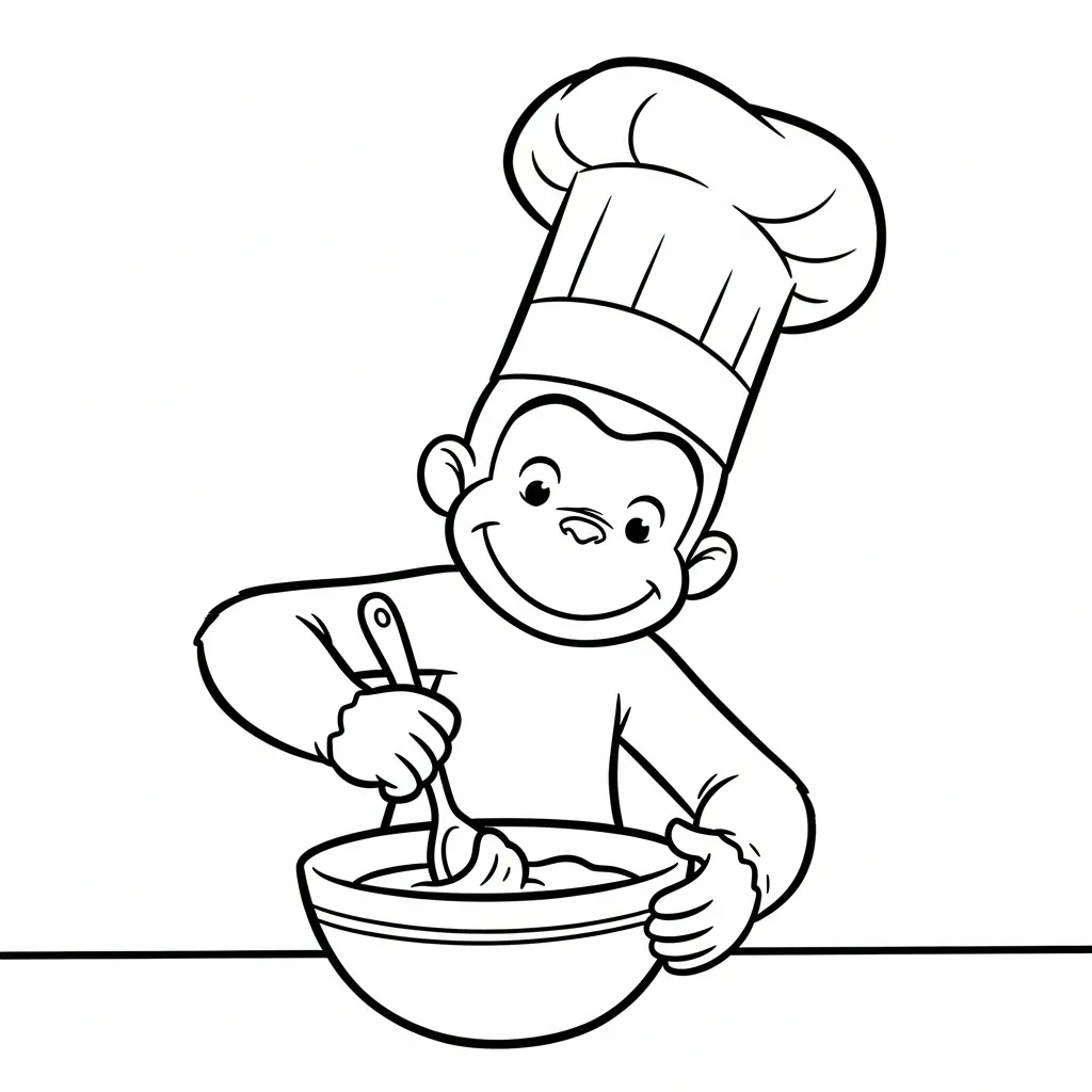 coloriage Curious George en ligne