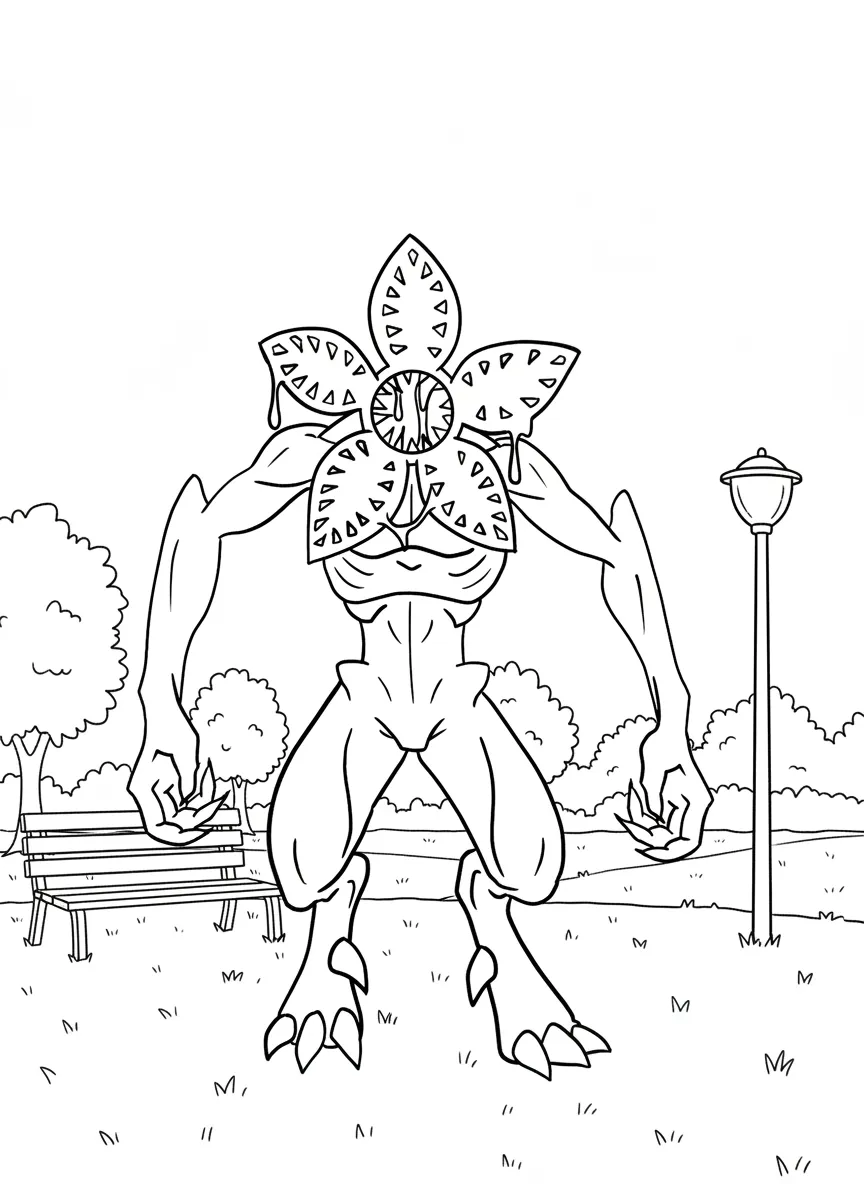 coloriage Demogorgon a imprimer gratuit
