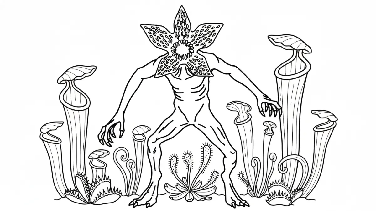 coloriage Demogorgon gratuit en ligne