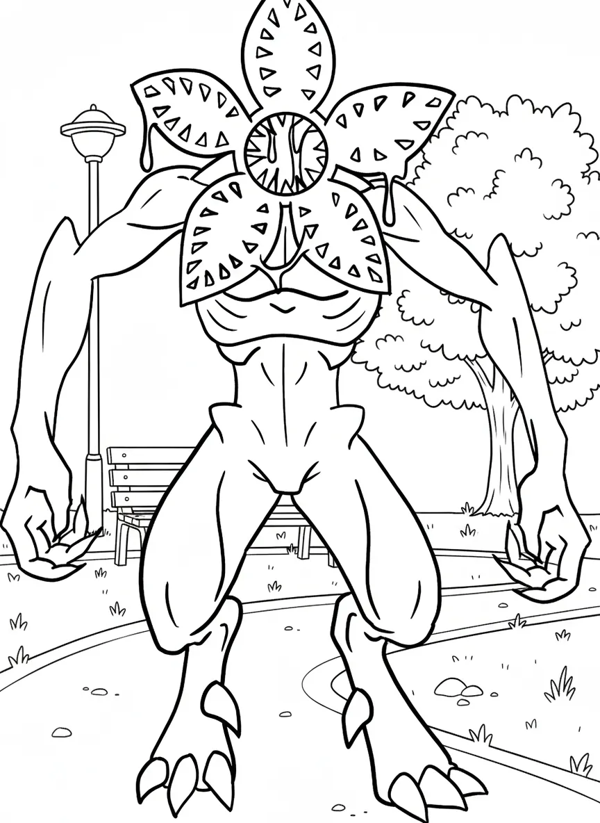 coloriage Demogorgon a dessiner et imprimer 1