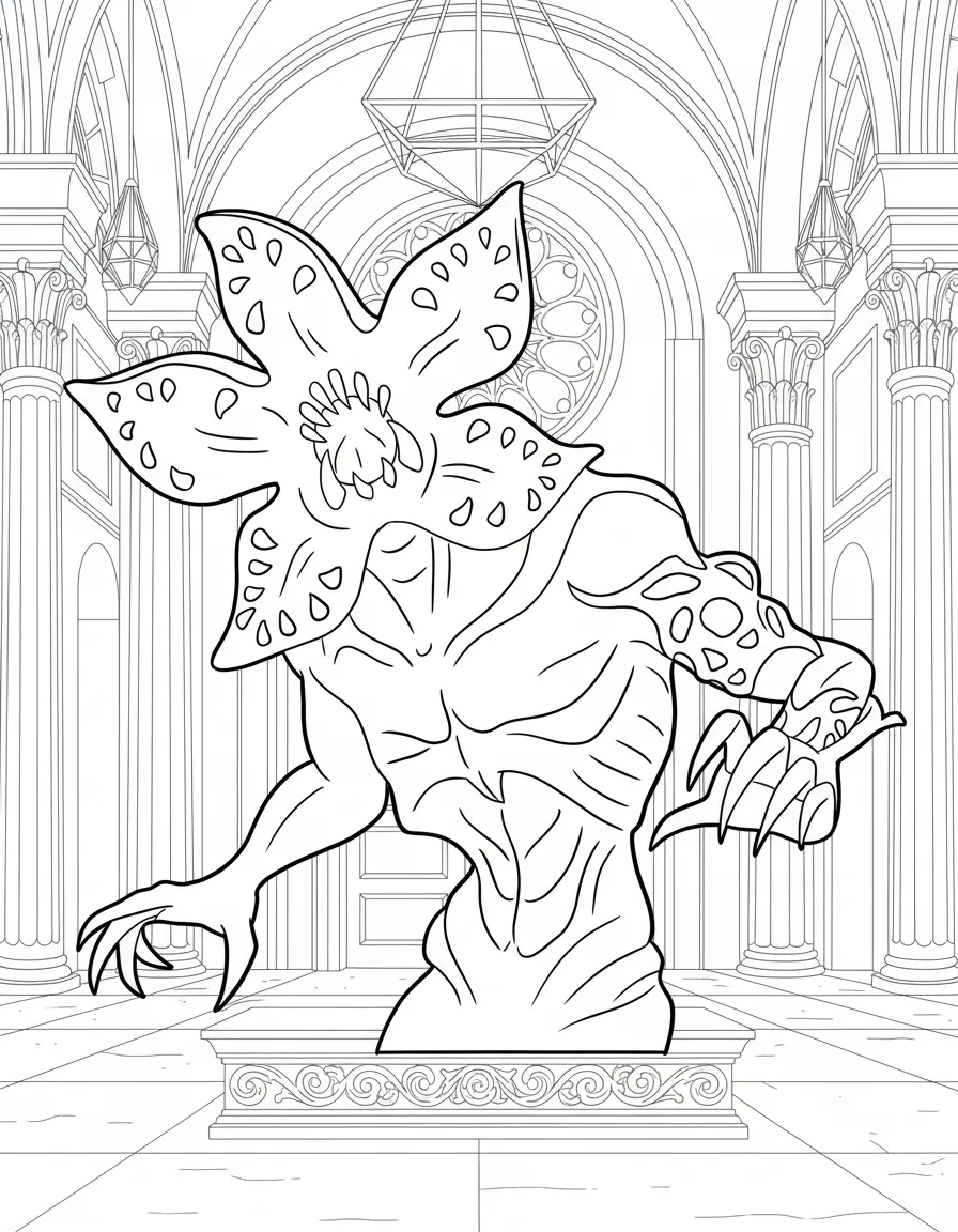 imprimer coloriage Demogorgon