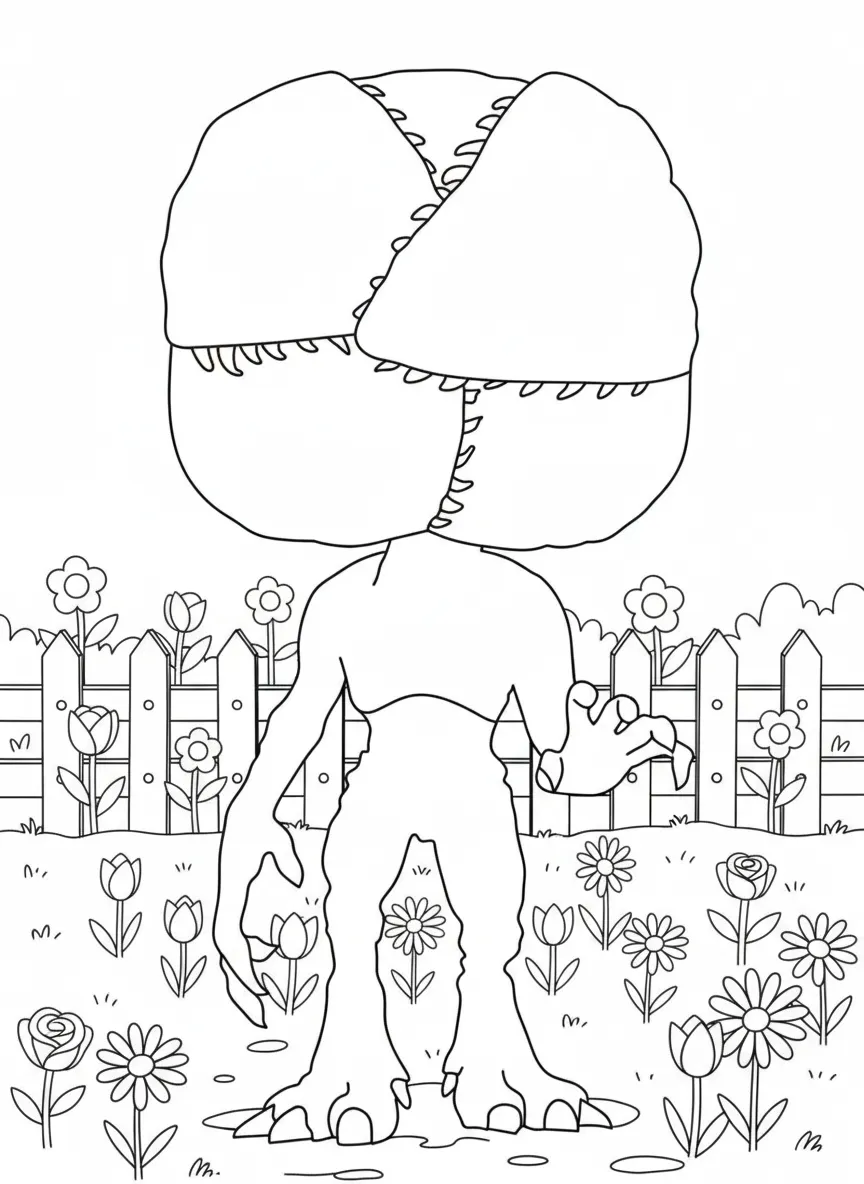 coloriage Demogorgon gratuit pour enfants 1