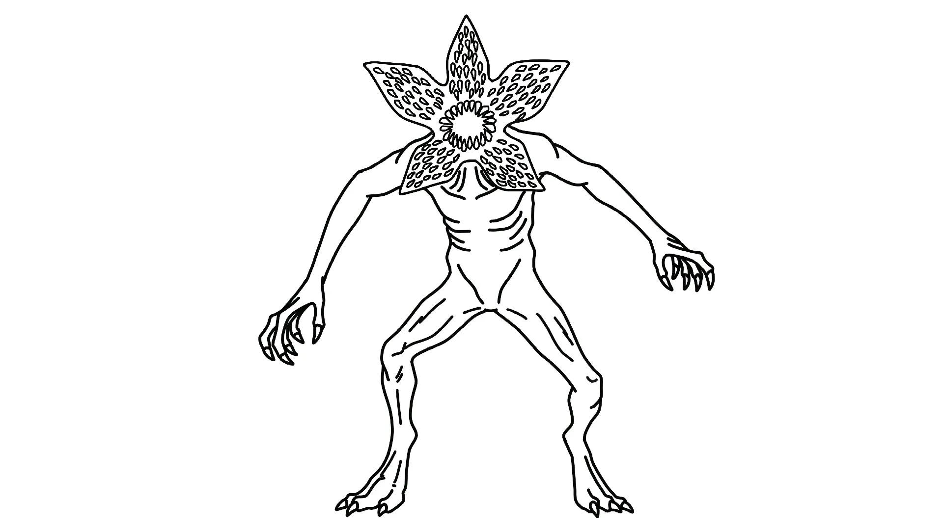 coloriage Demogorgon a dessiner et imprimer