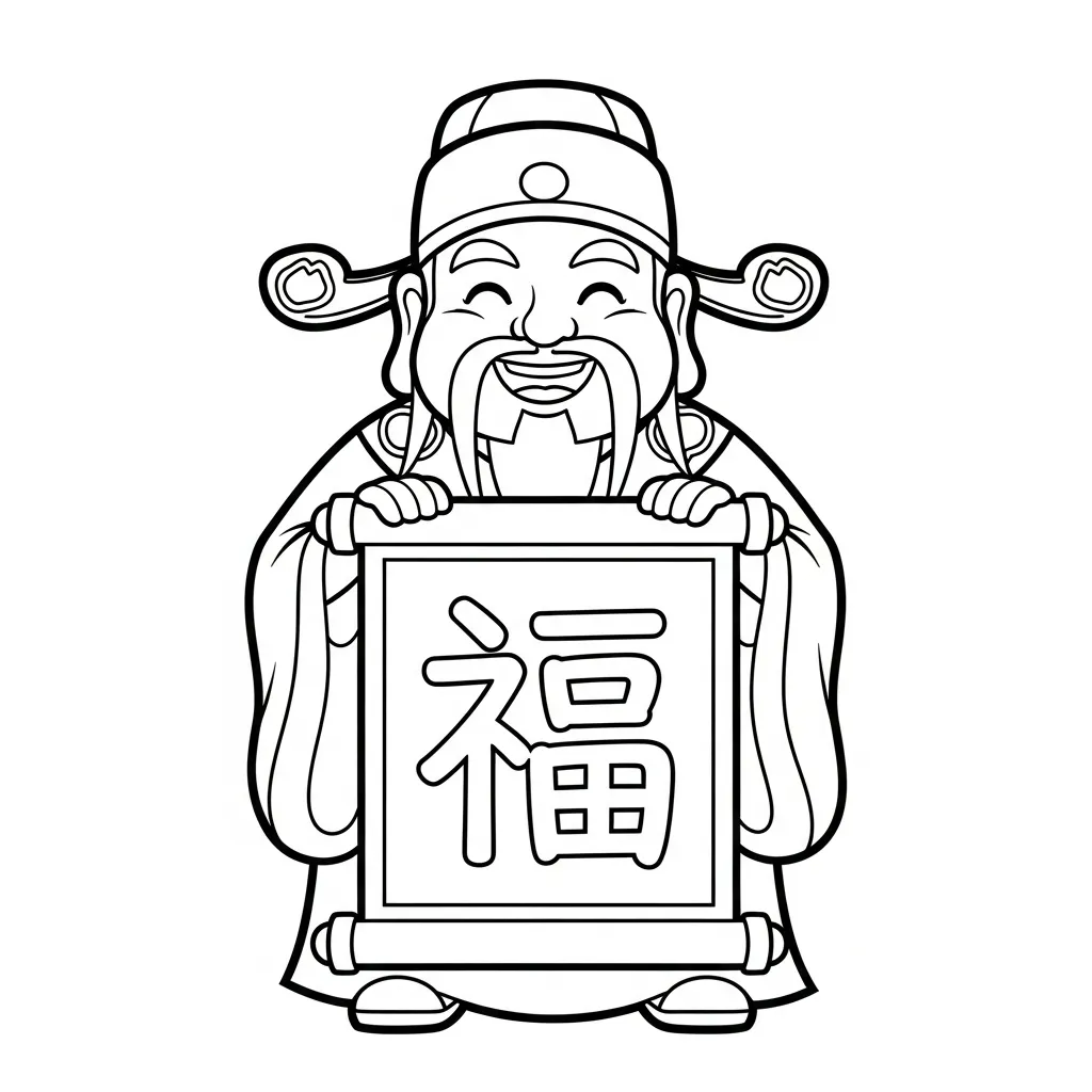 coloriage Dieu de la Richesse et dessins