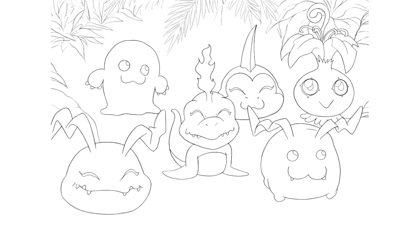 coloriage Digimon a dessiner en ligne