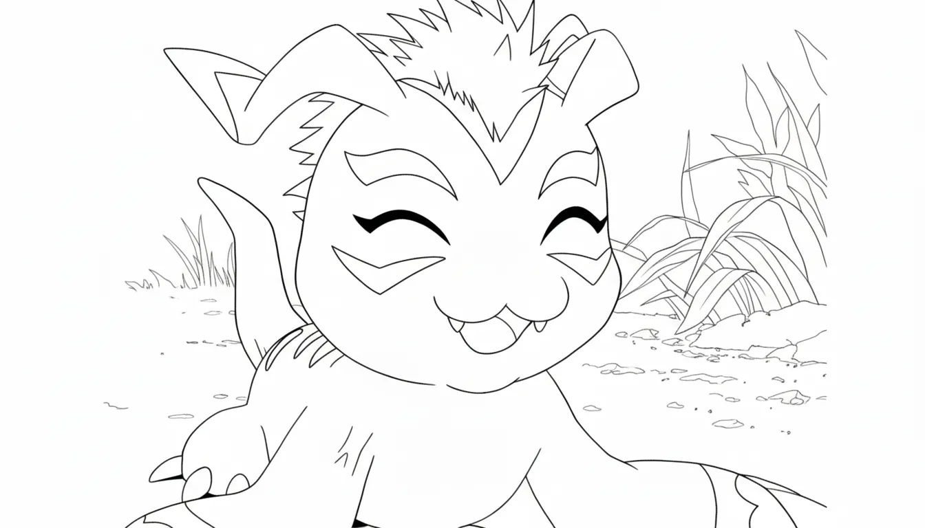 coloriage Digimon pour enfants à imprimer 2