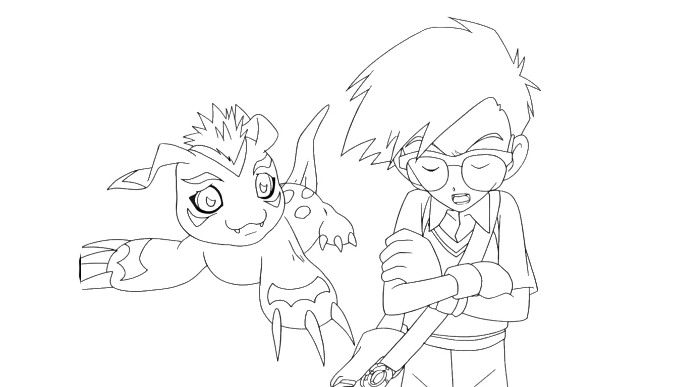 coloriage Digimon pour enfant gratuit