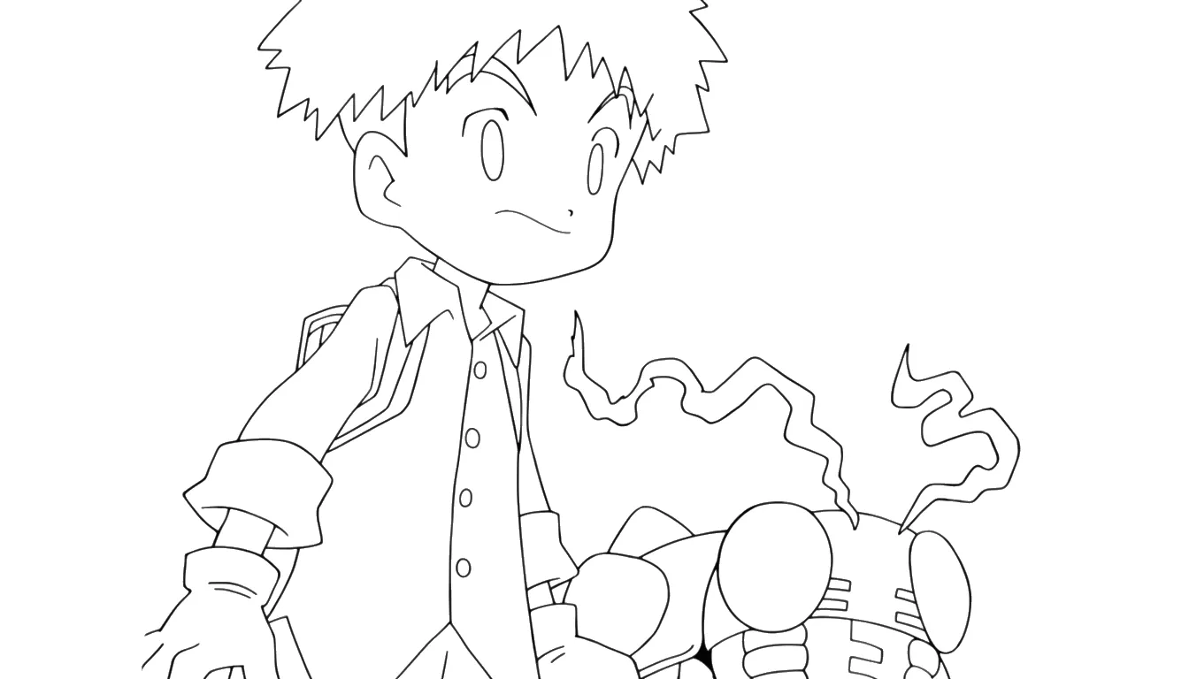 imprimer coloriage Digimon pour enfant 1