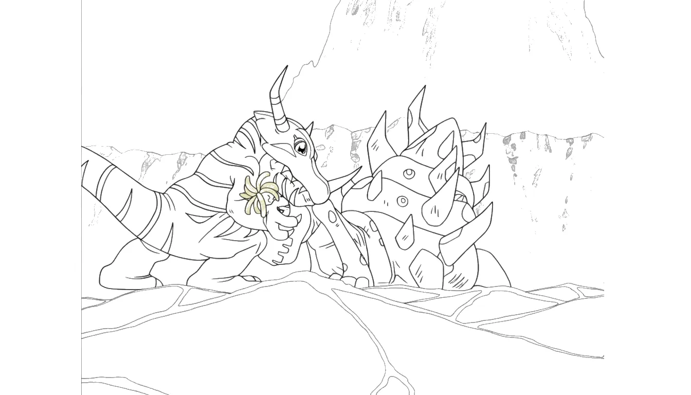 coloriage Digimon à imprimer pdf gratuit