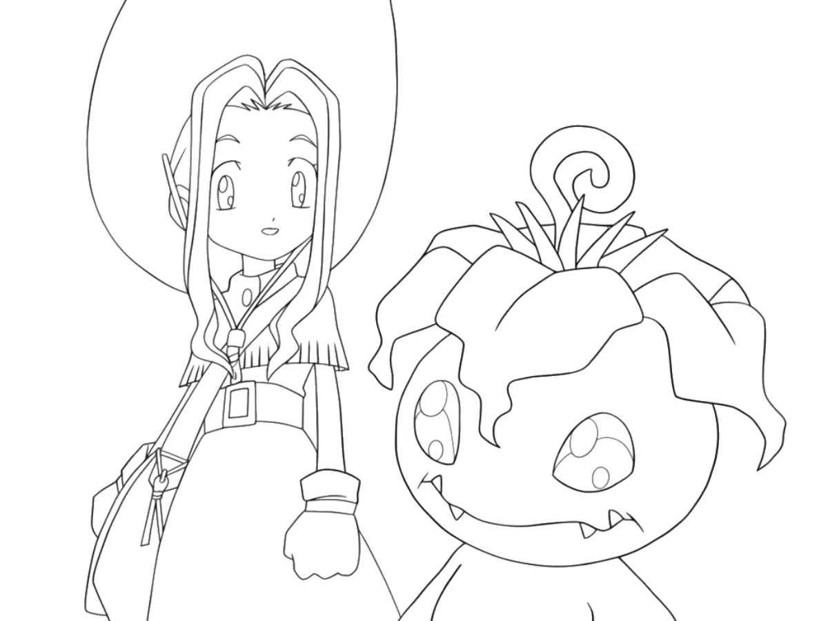 coloriage Digimon pour enfants a imprimer