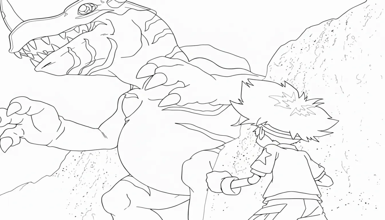 coloriage Digimon gratuit à imprimer