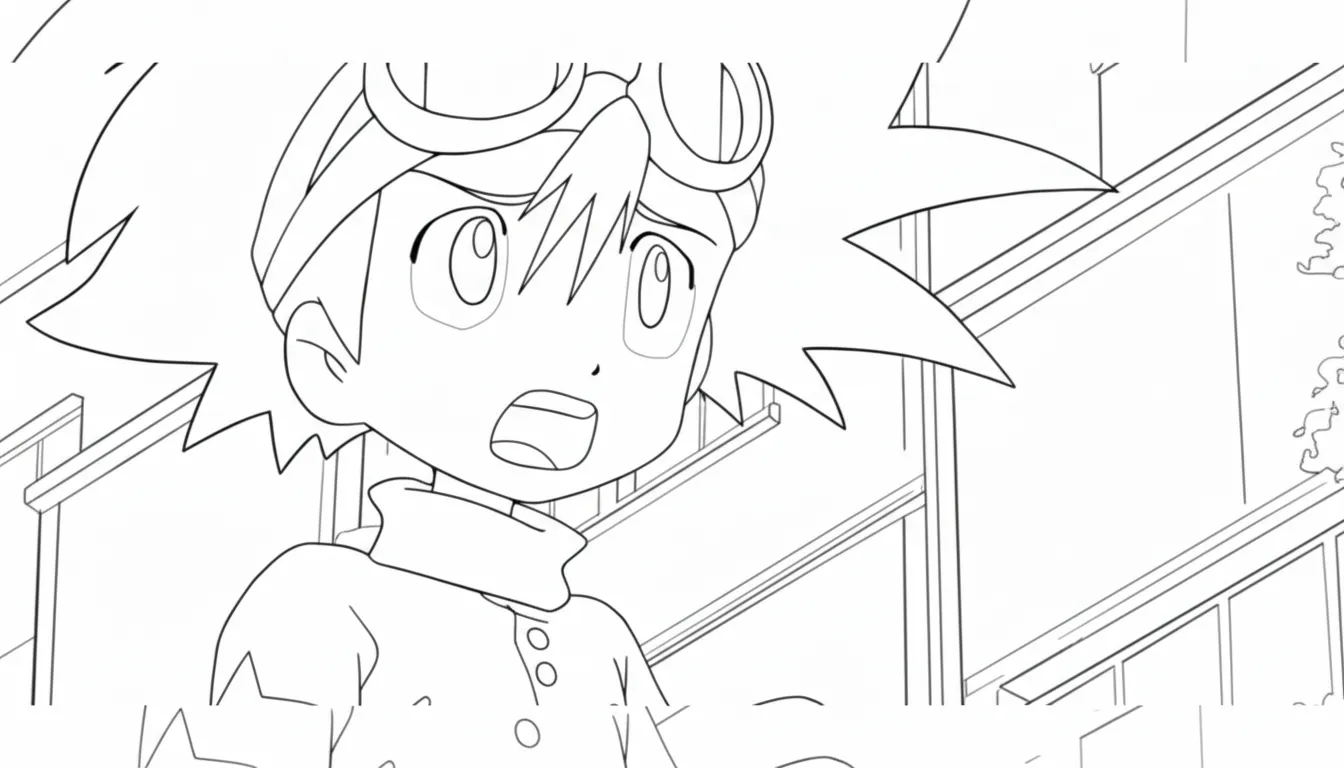 coloriage Digimon pour enfant de à imprimer