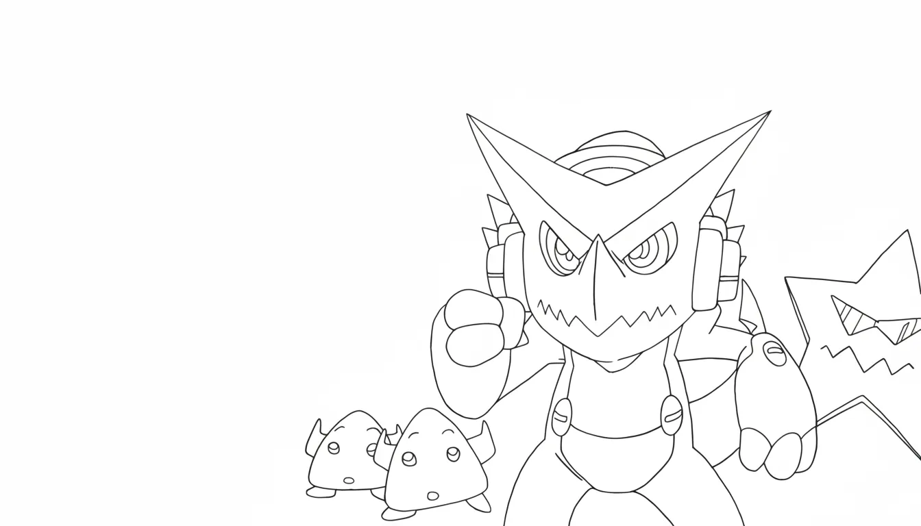 coloriage Digimon et apprentissage