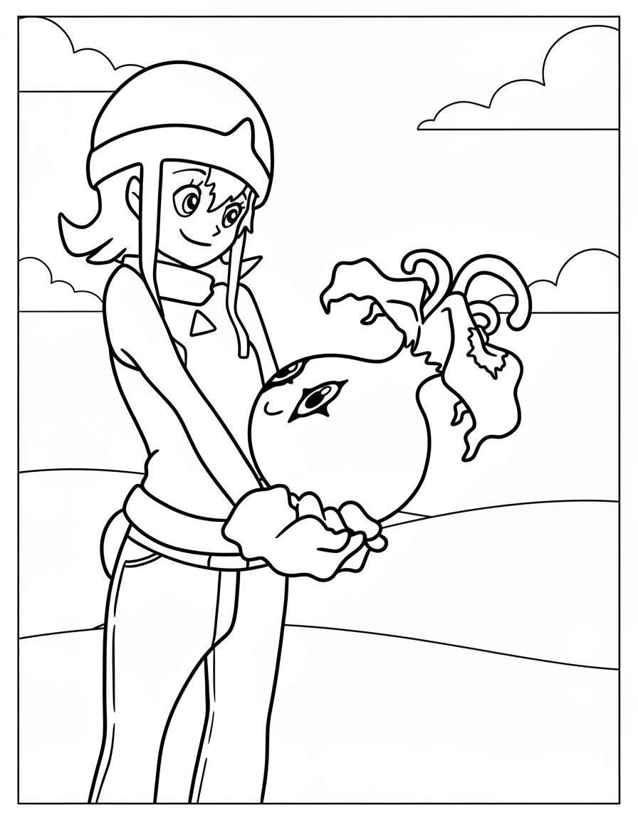 coloriage Digimon pour enfants à imprimer