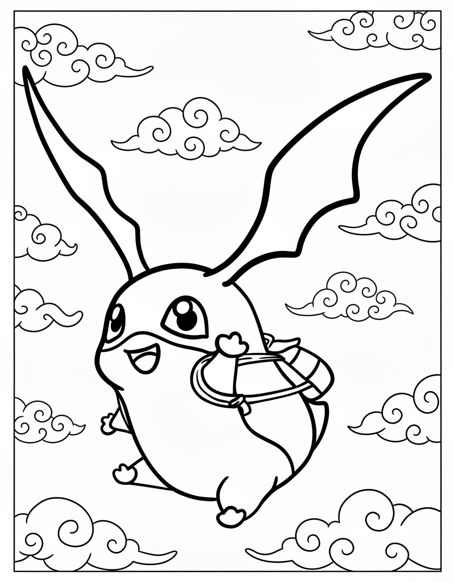 coloriage Digimon à imprimer pour enfant de 8 ans