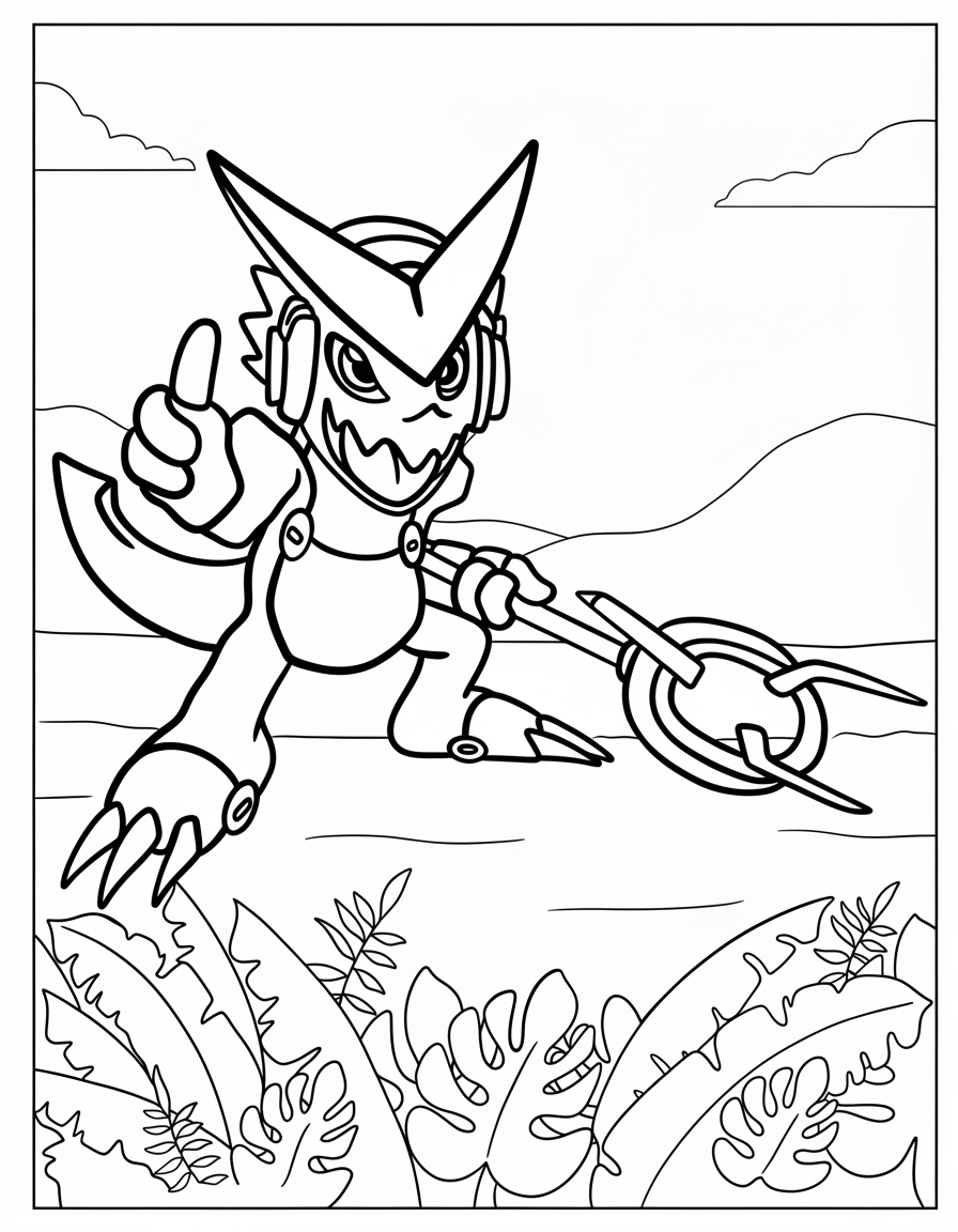 coloriage Digimon pour enfant de 10 ans 1