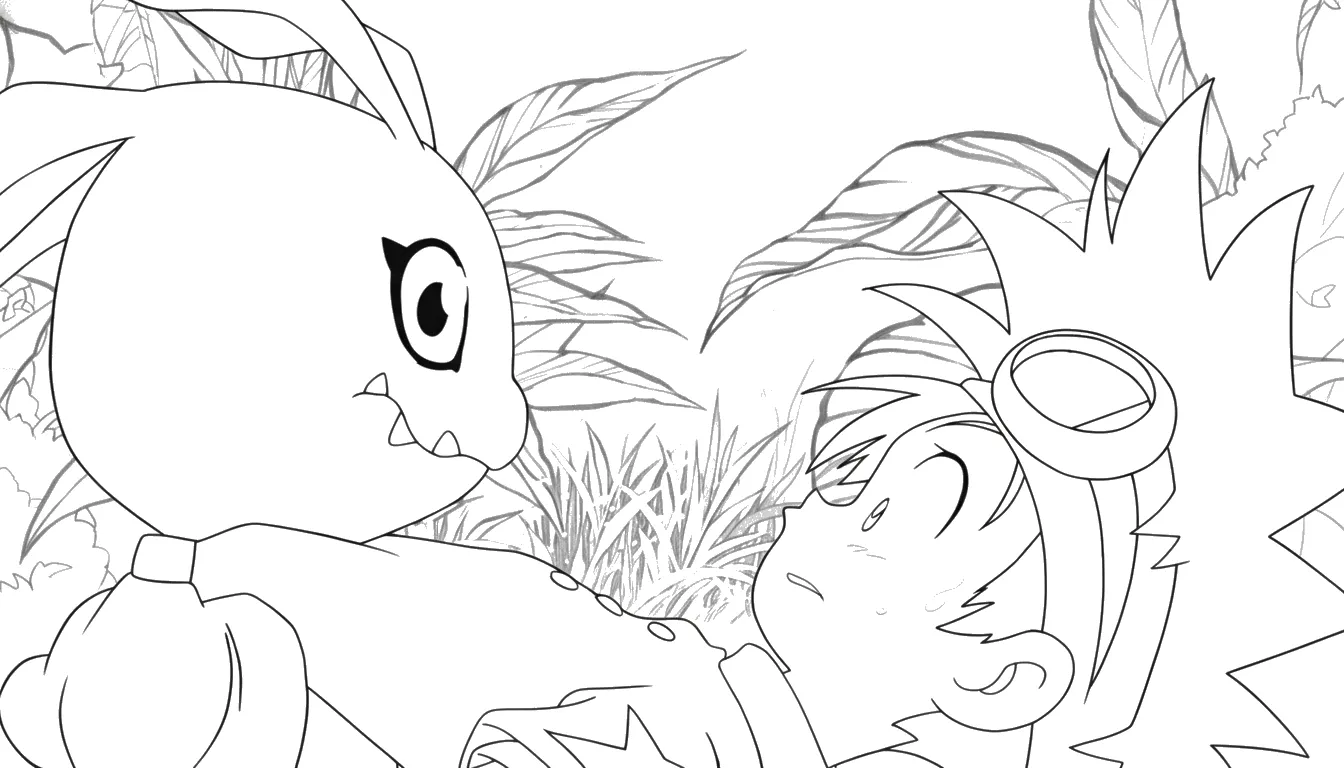 coloriage Digimon a telecharger