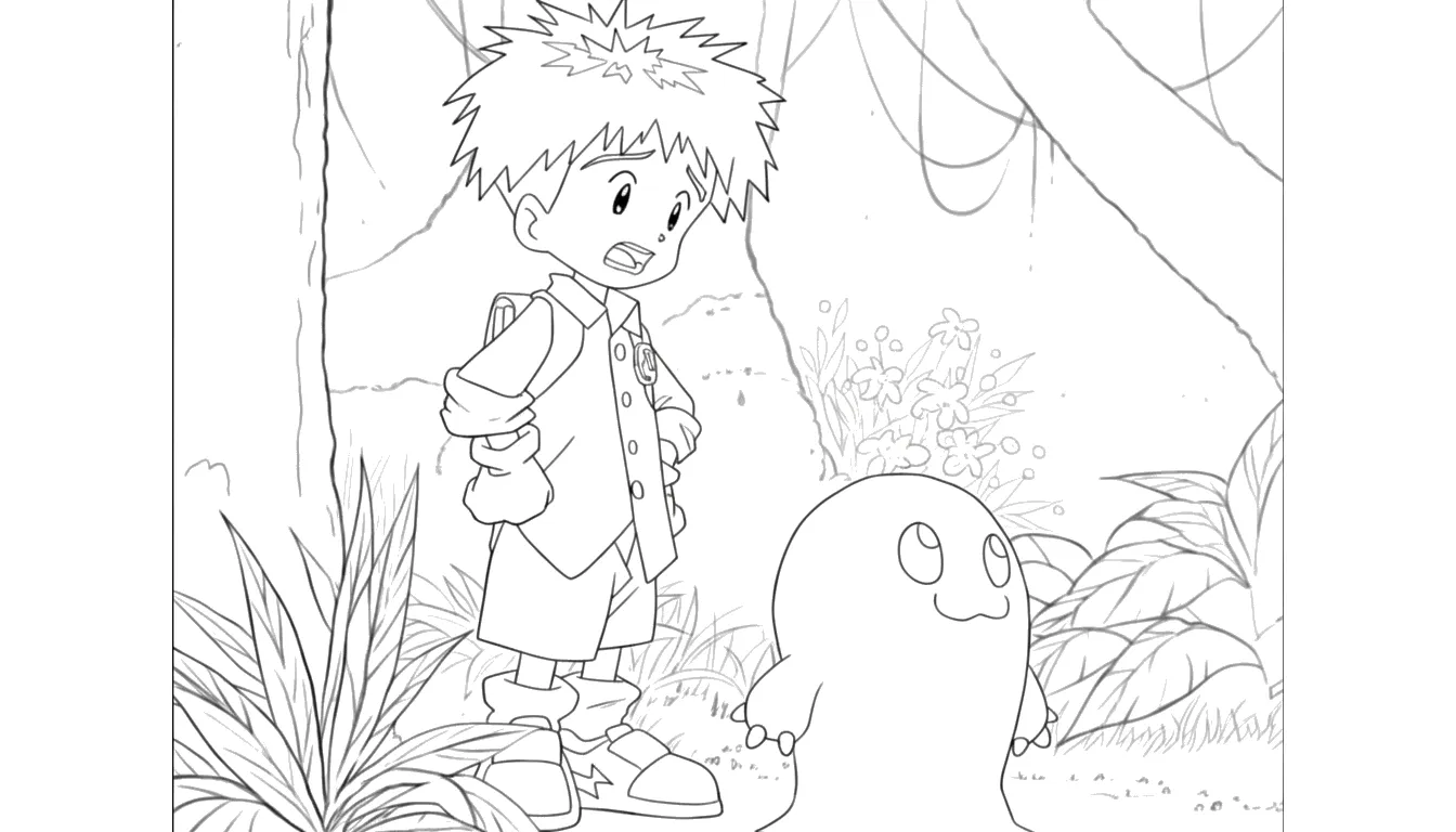 coloriage Digimon à imprimer gratuitement