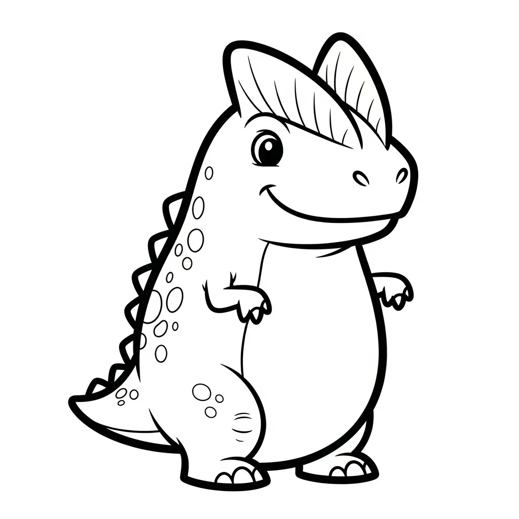 coloriage Dilophosaurus à imprimer pdf