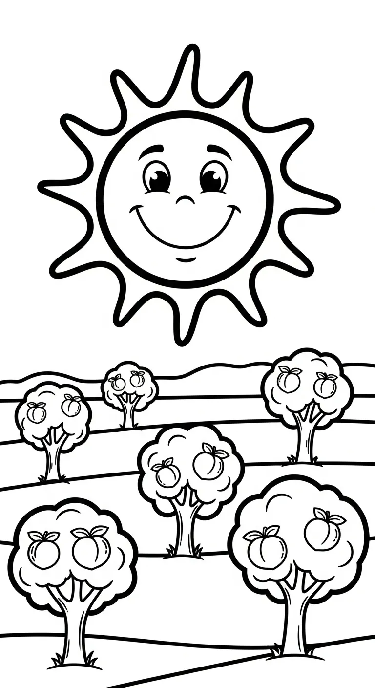 coloriage Fleur de Pêche à imprimer