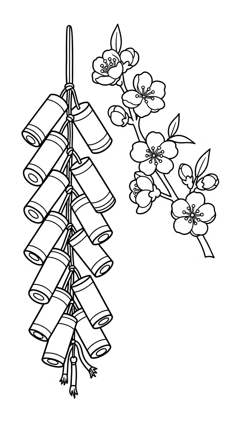 image pour coloriage Fleur de Pêche enfant