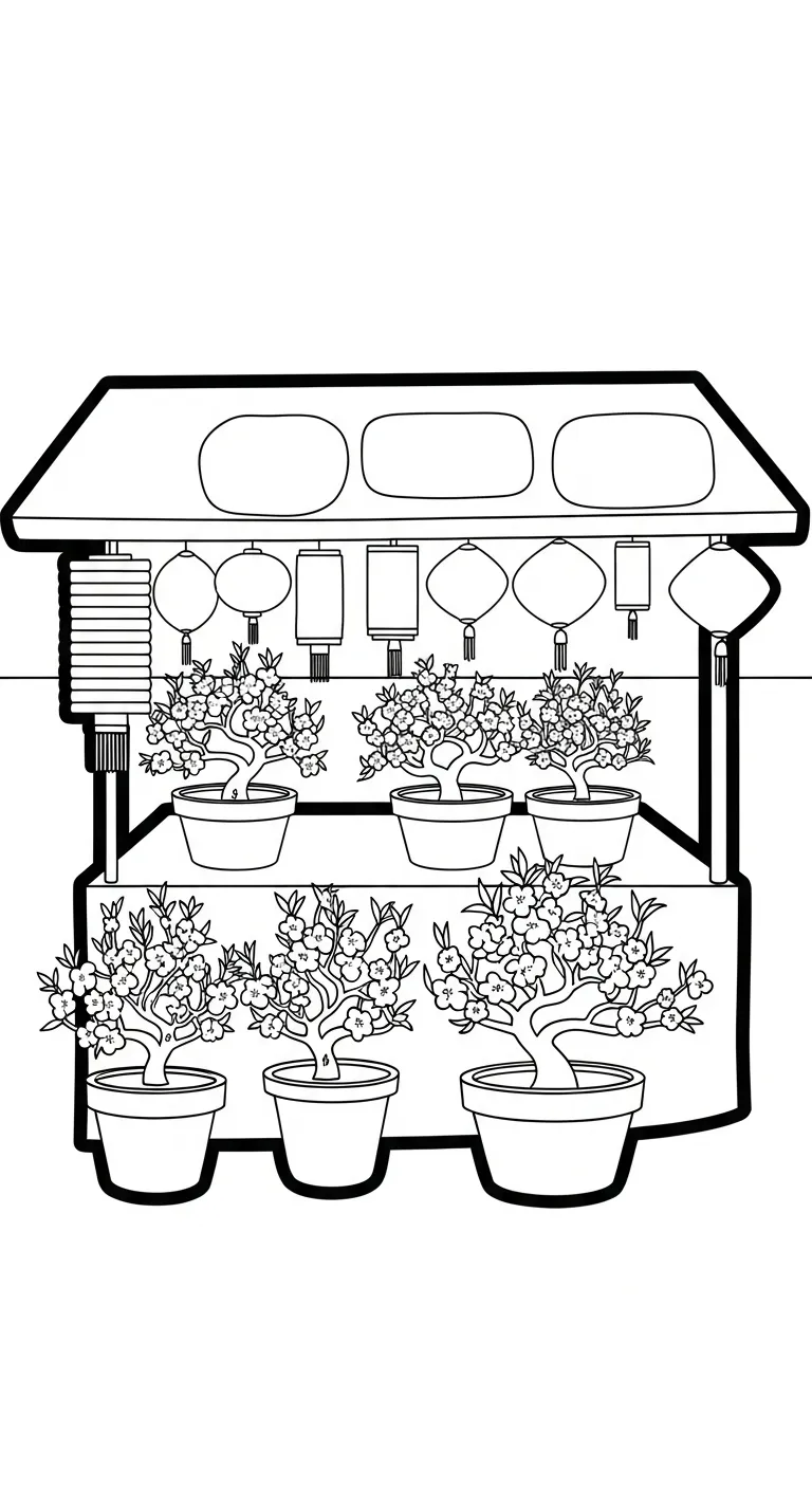 coloriage Fleur de Pêche en ligne 1