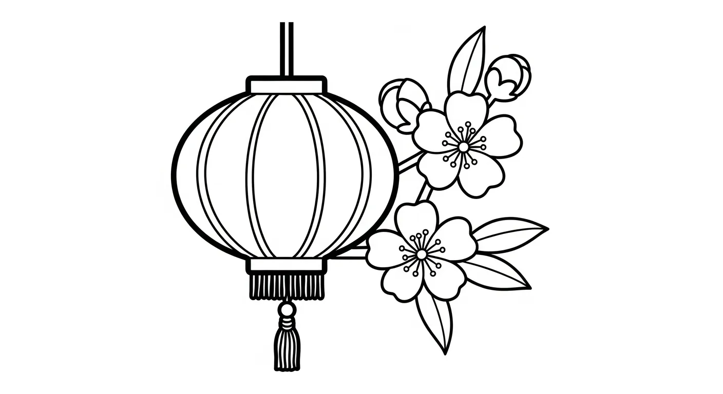 coloriage Fleur de Pêche gratuit à imprimer