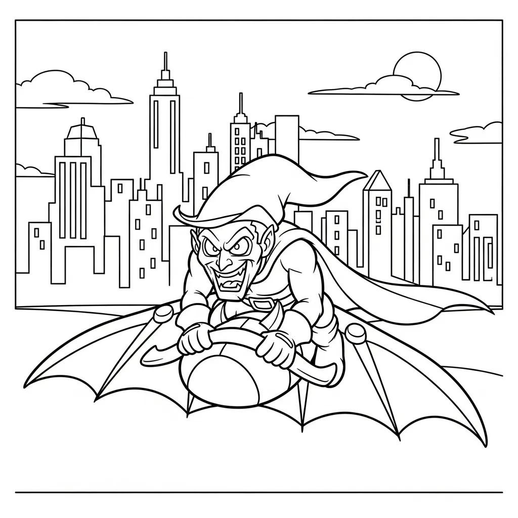 coloriage Green Goblin à imprimer gratuitement pdf