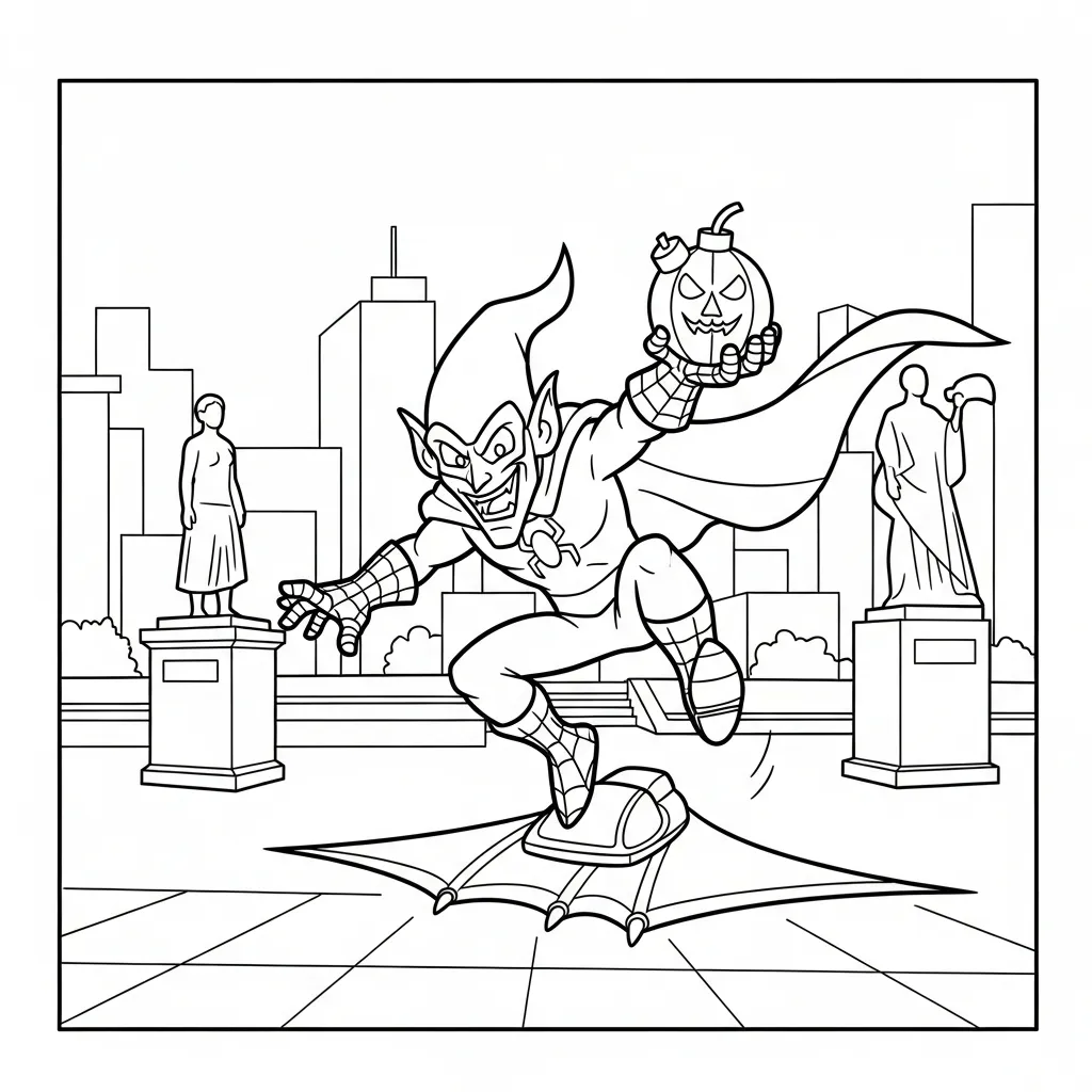 coloriage Green Goblin a imprimer