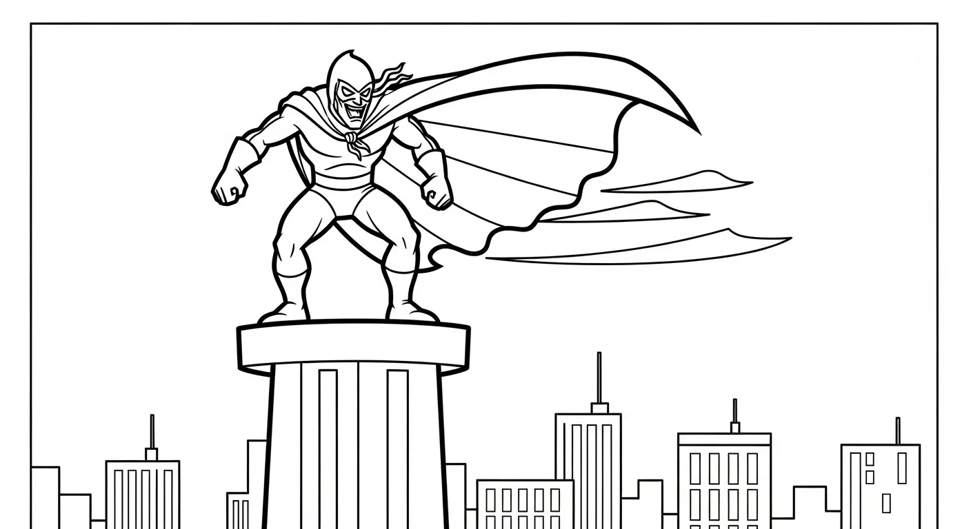 coloriage Green Goblin pour enfant de 7 ans