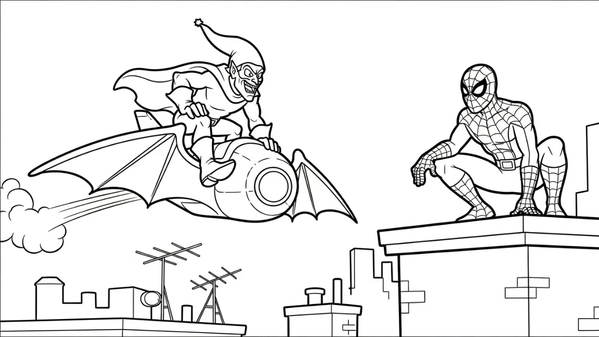 image pour coloriage Green Goblin enfant