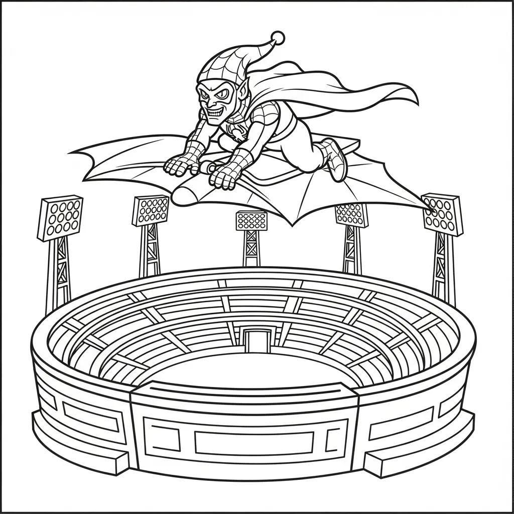 coloriage Green Goblin à imprimer gratuitement 1