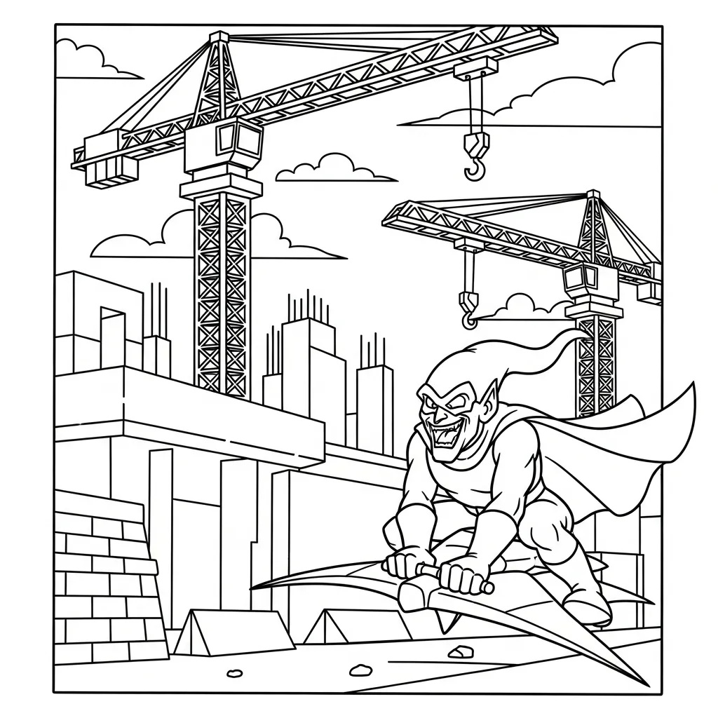 coloriage Green Goblin et dessins