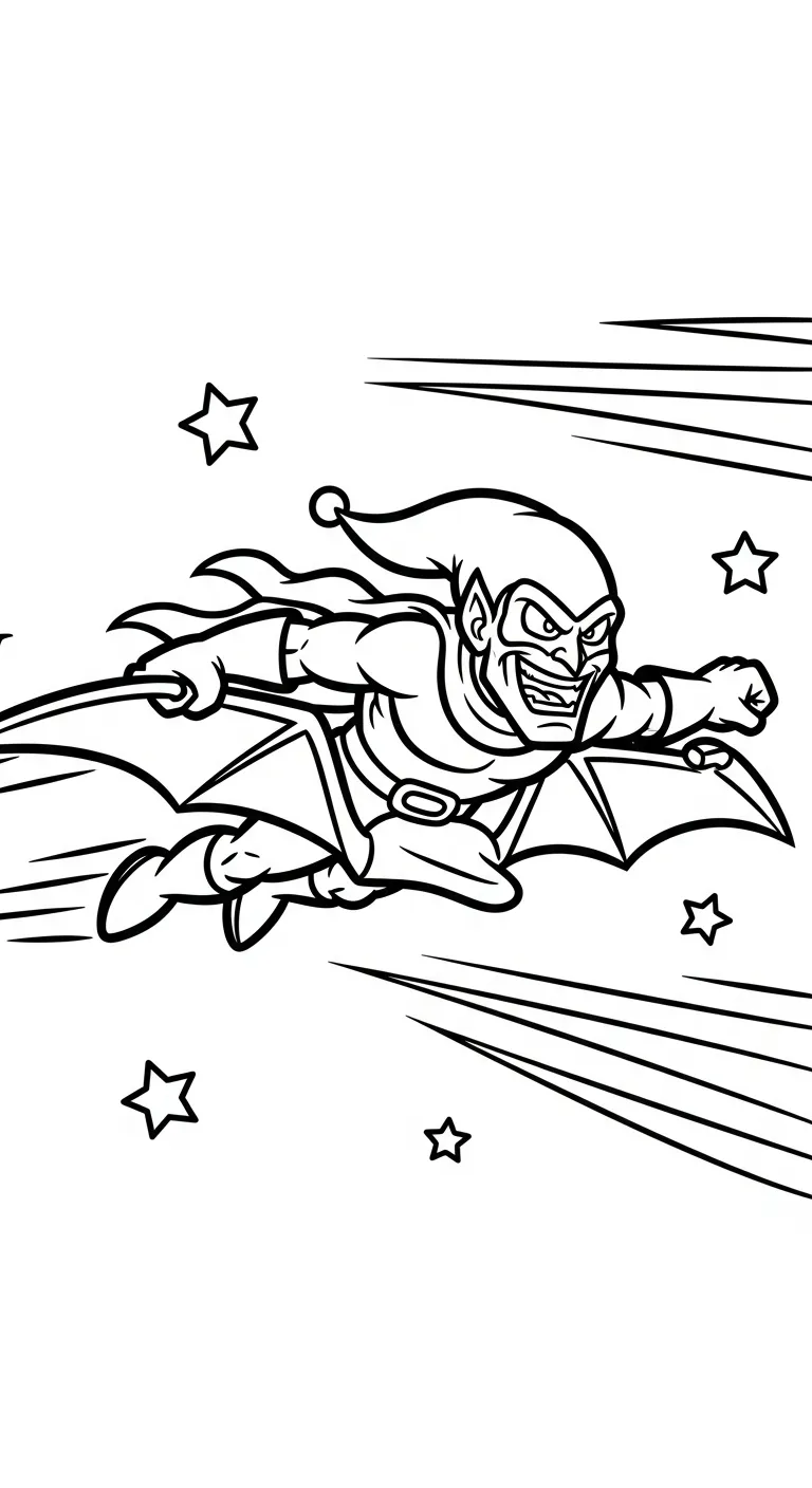 coloriage Green Goblin pour enfants a imprimer