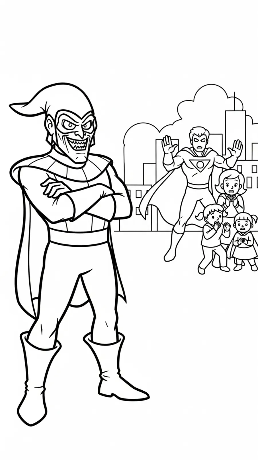 image de coloriage Green Goblin pour enfant