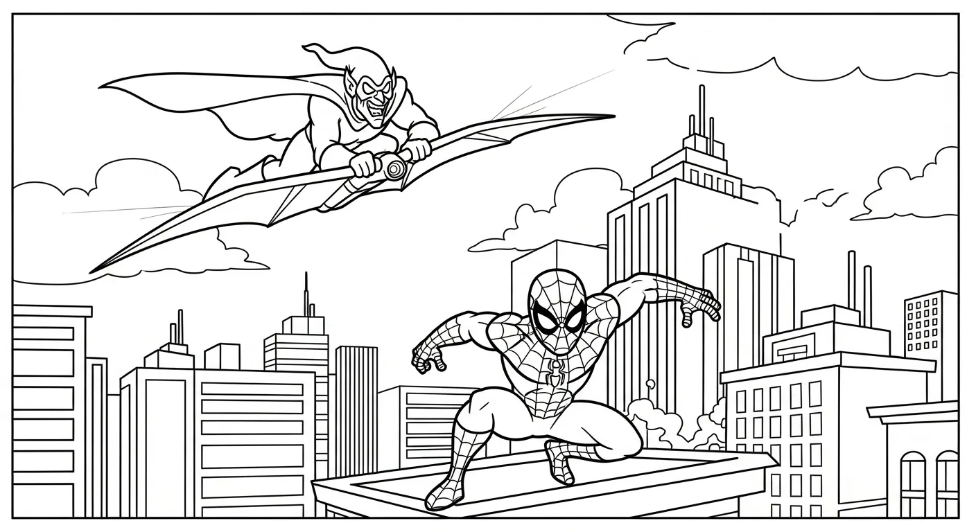 coloriage Green Goblin à imprimer gratuitement