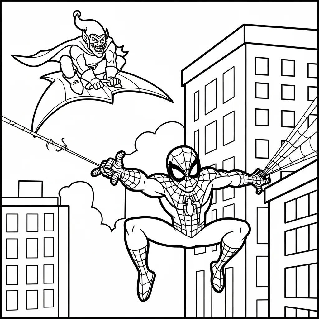 image de coloriage Green Goblin pour enfant 1