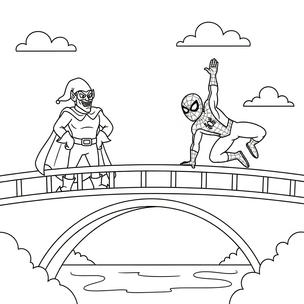 coloriage Green Goblin gratuit