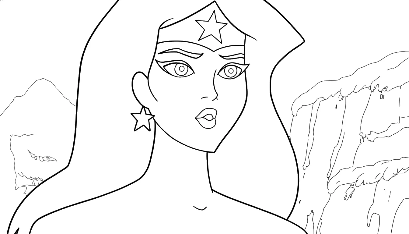 coloriage Justice League pour enfants a imprimer 1