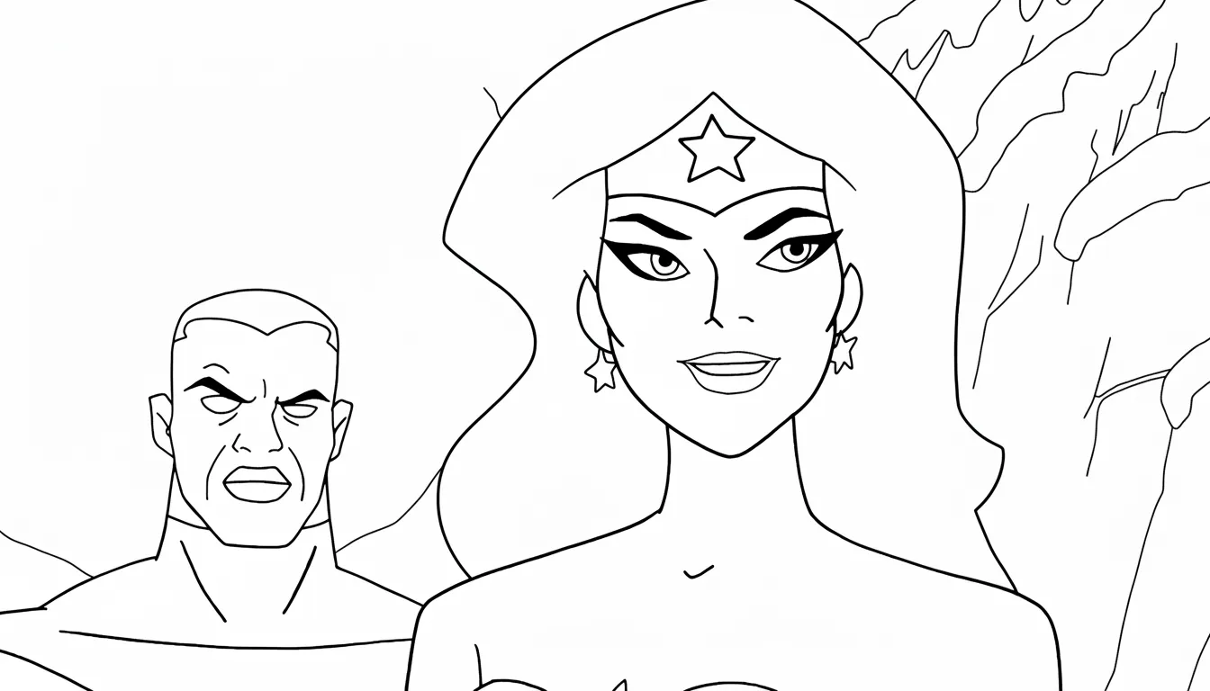 coloriage Justice League à imprimer pdf gratuit 2