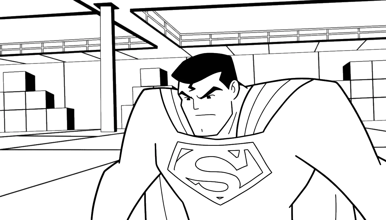 coloriage Justice League pour primaire 1