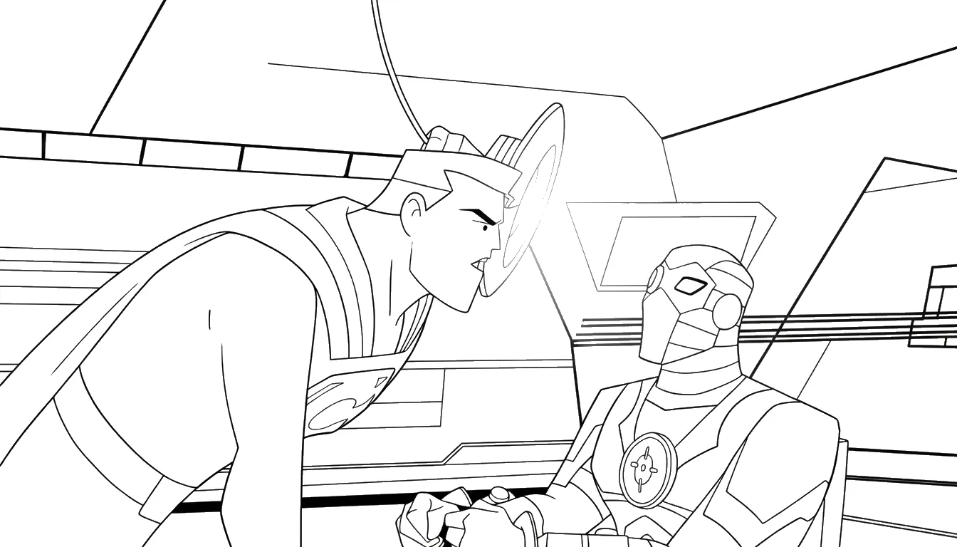 coloriage Justice League gratuit à imprimer 1